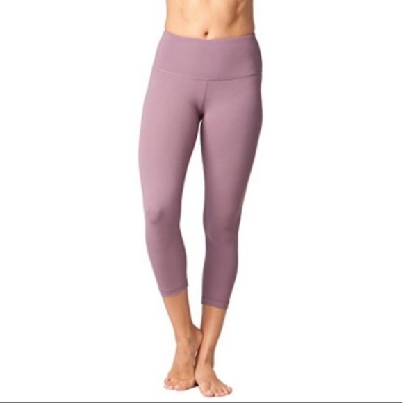 Yogalicious Cropped Leggings in Purple Size Small‎ - Picture 1 of 6